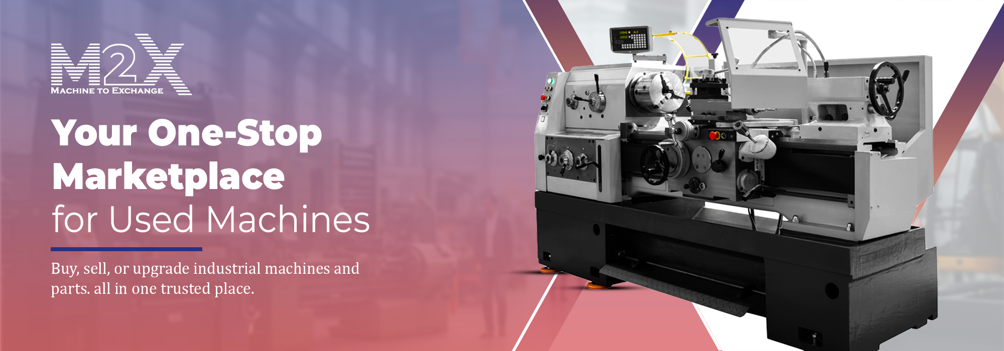 Industrial machines showcased on M2X marketplace